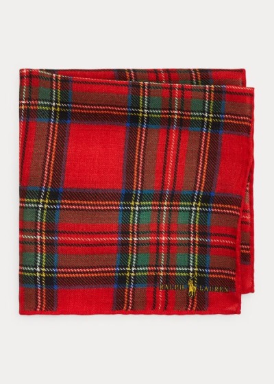 Cuadrícula Polo Ralph Lauren Hombre Rojos Multicolor - Tartan Wool Pocket - NAESR7129